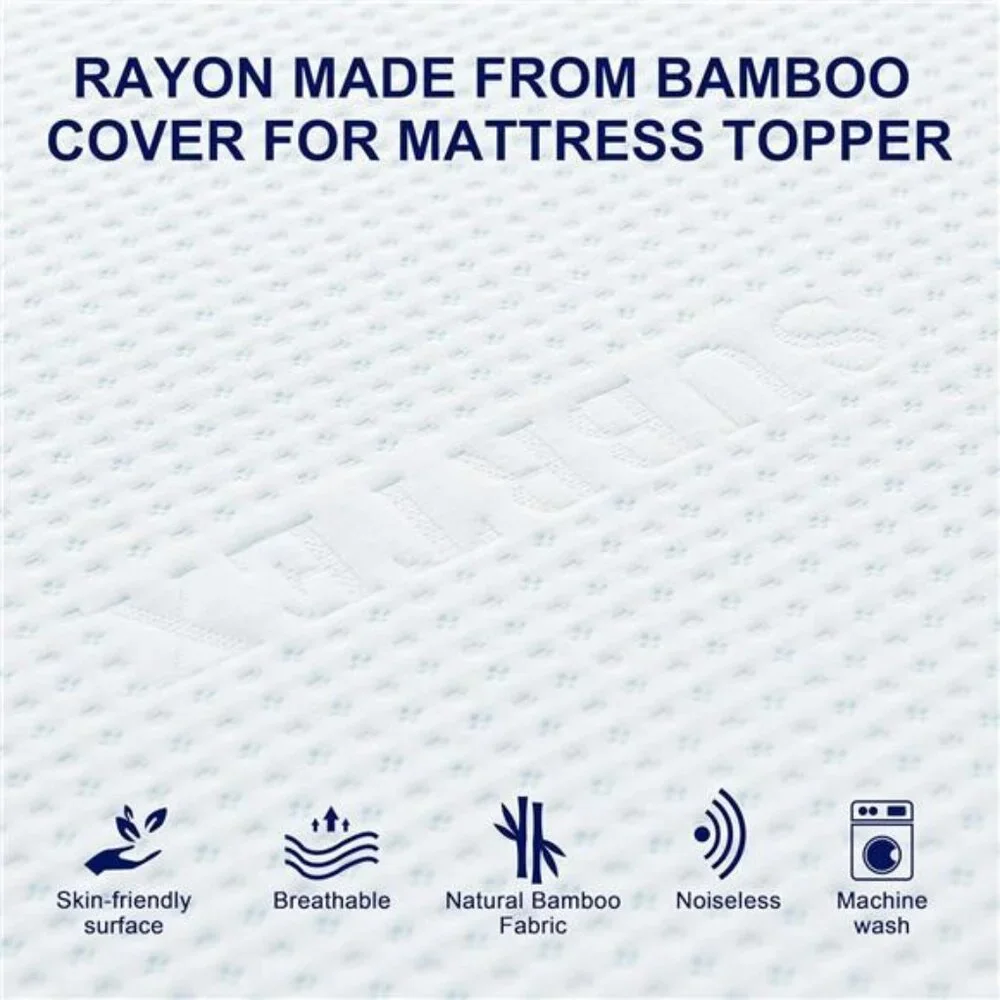 4 Inch Mattress Topper Cover (Only Cover) Mattress Topper Protector